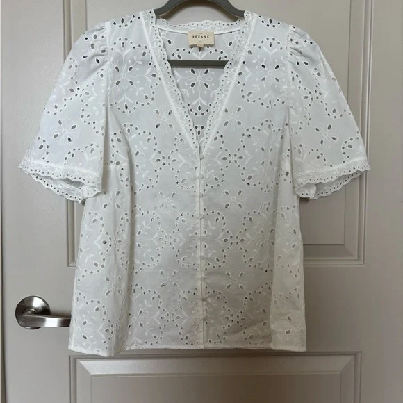 Sezane Inaya Shirt Écru. - Size 40 - Picture 2 of 8